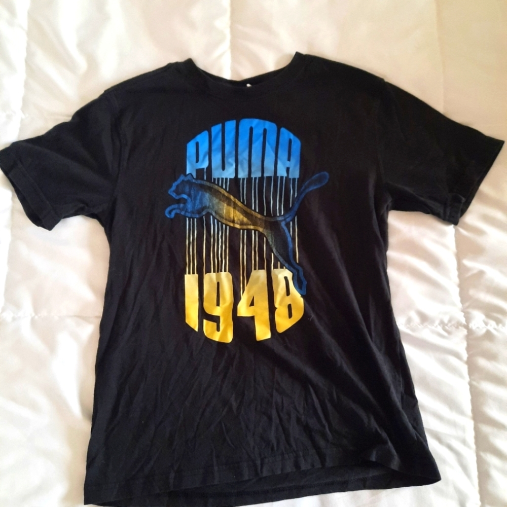 ❤ Womens Puma black tshirt